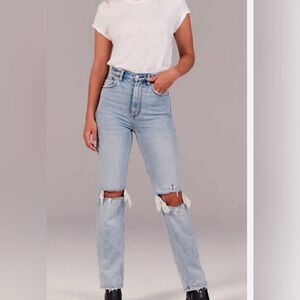 NEW Abercrombie and fitch the 90s straight ultra high rise jeans